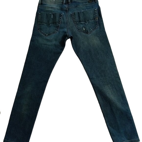 DIESEL DNA Tepphar Slim Carrot Mens Jeans Distressed Stretch Denim 31x32(32x29) - Picture 2 of 15